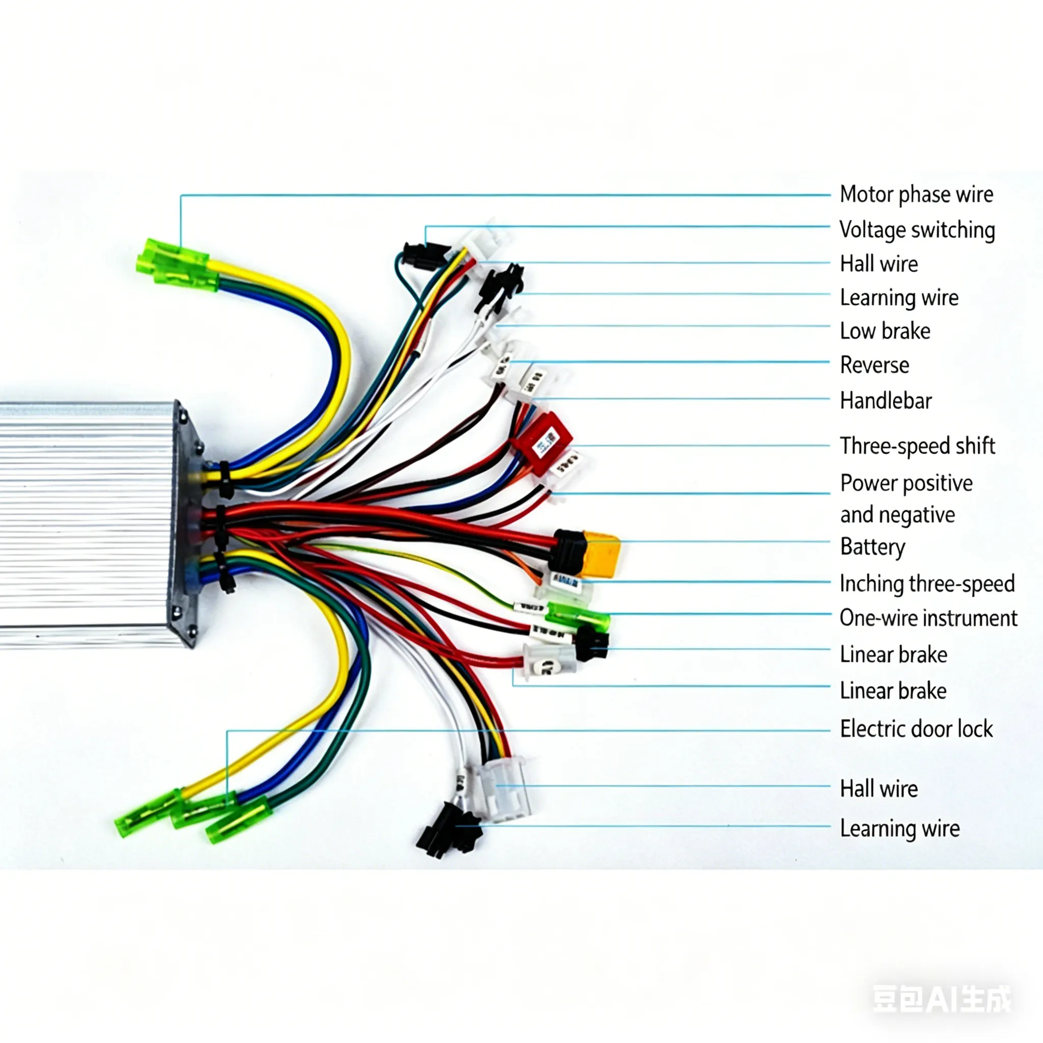 24V-60V Dual Drive Brushless Motor Controller with Linear Brake 3
