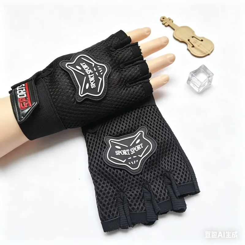 Anti-slip sweat-absorbent Half-finger gloves 3