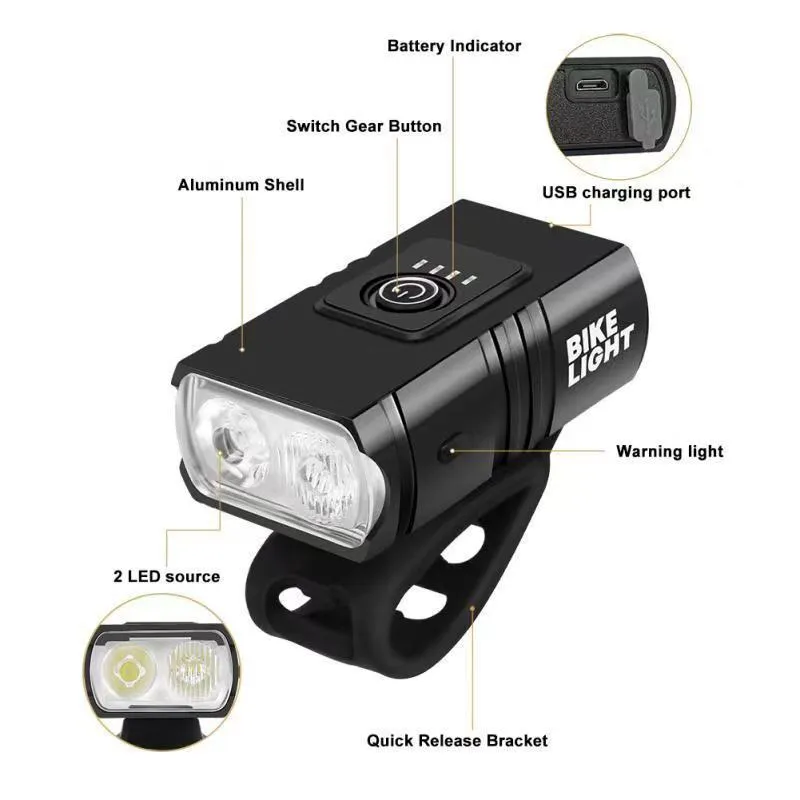 Rechargeable Bicycle Headlight 2