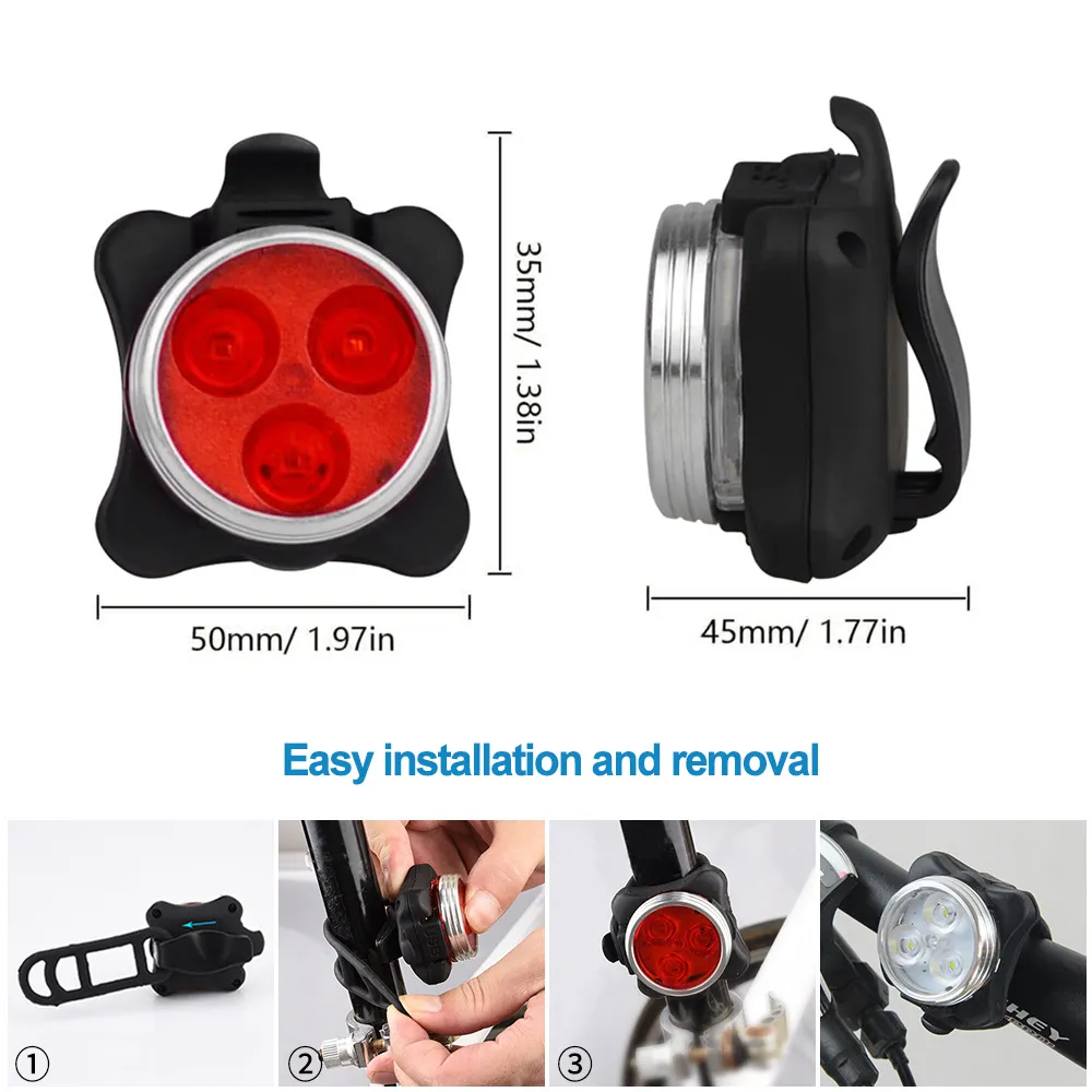 Rechargeable Bicycle LED Light 2