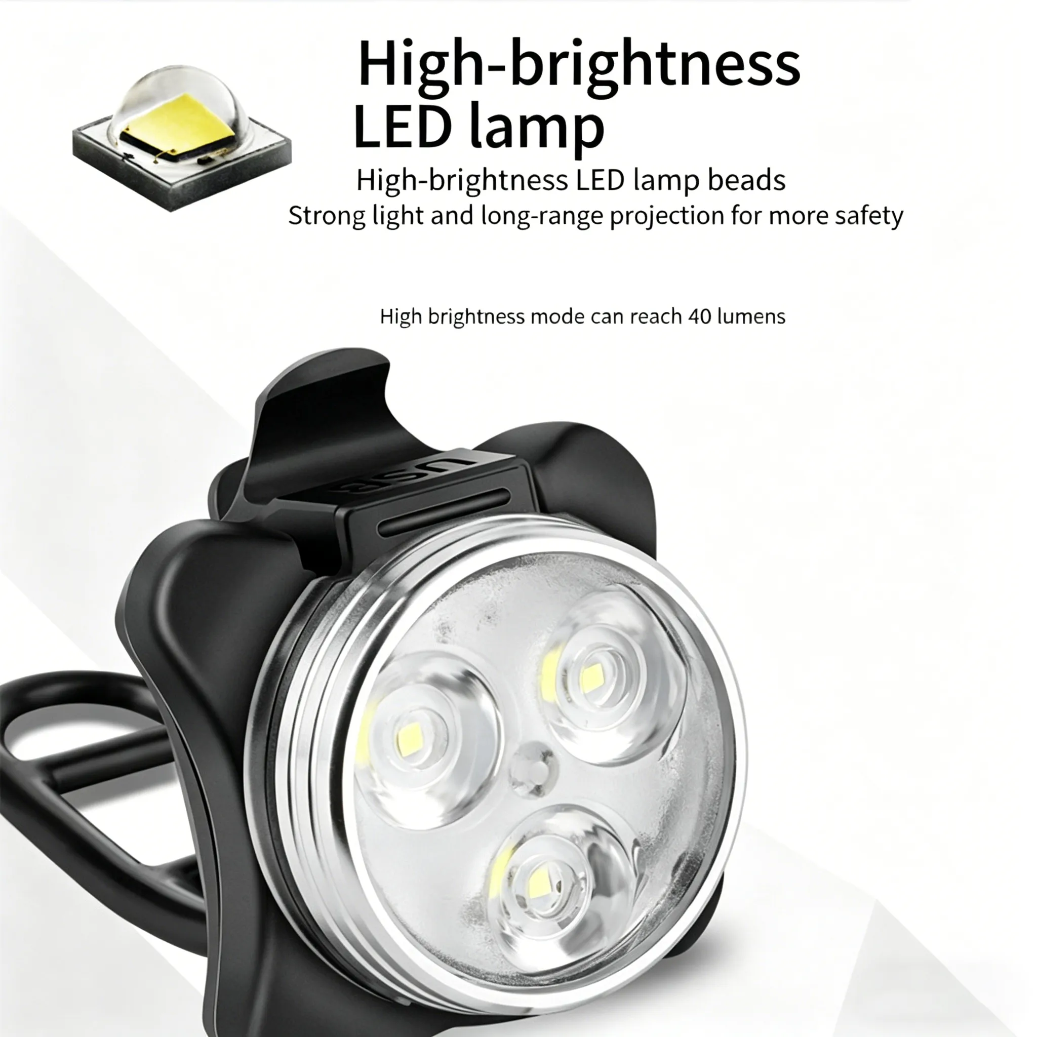 Rechargeable Bicycle LED Light 4