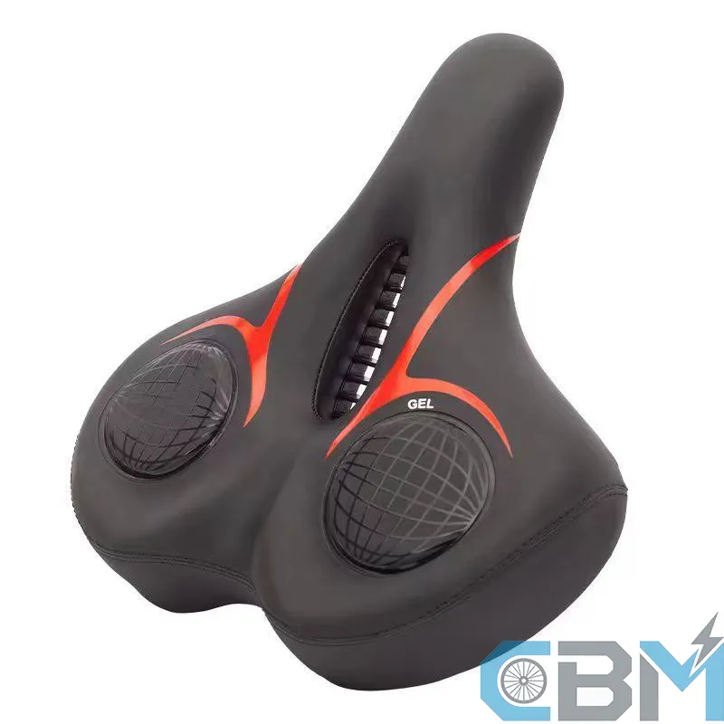 Leather Fabric Silicone Saddle